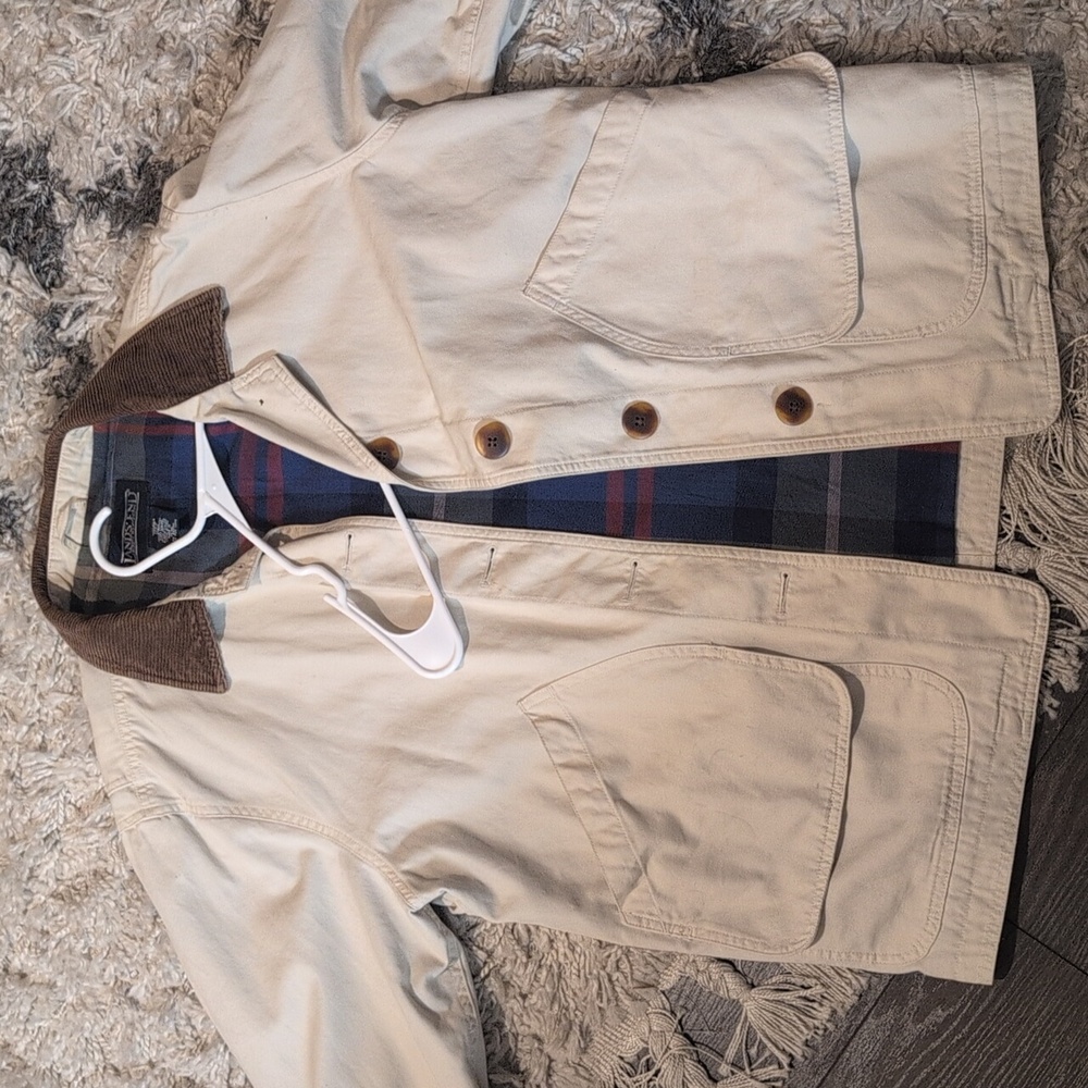 Vintage Lands' End Utility Barn Chore Coat Petite - Picture 9 of 10